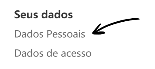 Navegar até Dados de Acesso